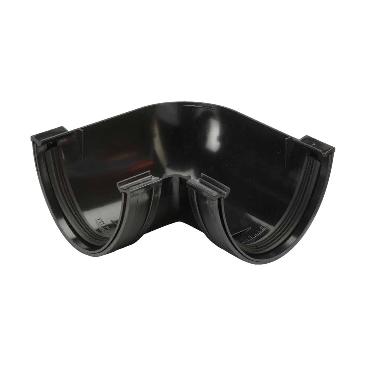 Image of Polyflow Deep Capacity Gutter 90° Bend Black