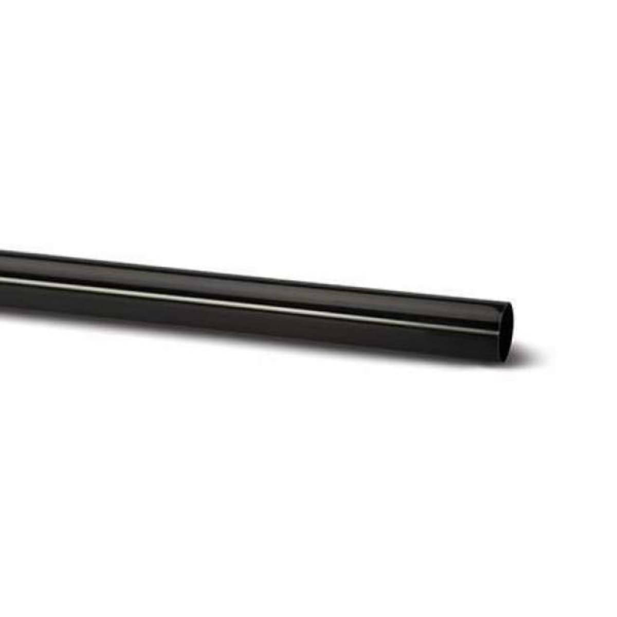 Product image for Polypipe R/W RR124 68mmx5.5mtr Rnd D/pipe Black