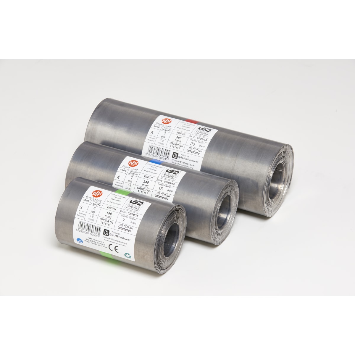 Image of Wide Code 5 Roll Lead (red Label) 450mm Wide Code 5 3m