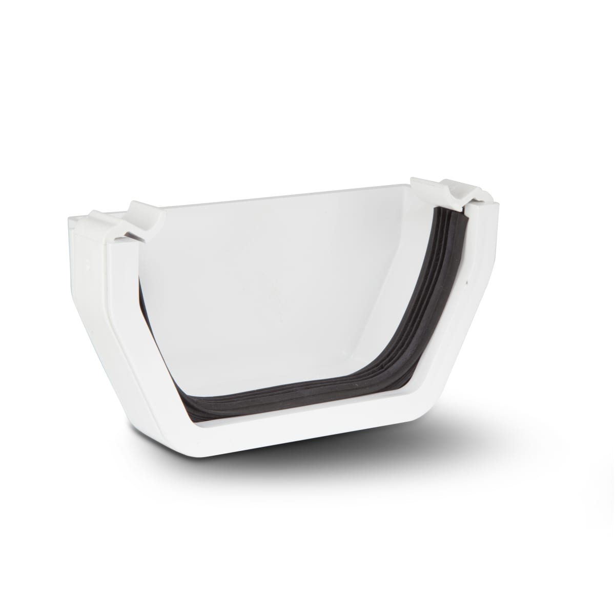 Product image for Square External Stop End White 112mm