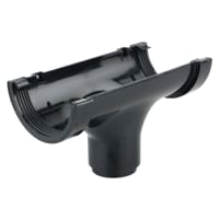 Wavin Osma RoundLine Running Spigot 67.5° Outlet 112mm Black