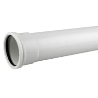OsmaSoil 4S043W PVCu Single Socket Pipe 3m x 110mm (L x Dia) White