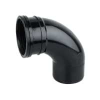 Wavin OsmaSoil 87.5° Single Socket Bend 110mm Black