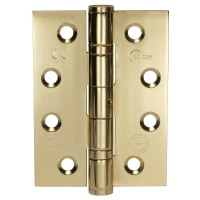 Eclipse Ball Bearing Hinges 102 x 76 x 3mm Electro Brassed (2 Pieces)