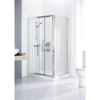 Lakes Classic Side Panel Silver Frame 900 x 1850mm