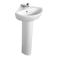 Ideal Sandringham 21 Corner Pedestal Basin 480mm