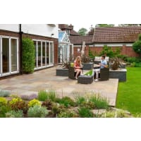 Marshalls Indian Sandstone 1140 x 570 x 22mm Calibrated 19.49m² Buff Multi Pack of 30