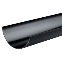 Wavin Osma RoundLine 2m Gutter Pipe Black 112mm Black