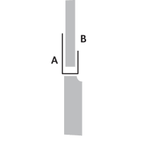 Basix End Trim 2700 x 5mm White