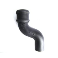 PAM Classical Rainwater Downpipe Offset 305 x 65mm Black
