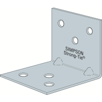 Simpson Strong-Tie Light Reinforced Angle Bracket 40 x 50 x 2mm Chrome