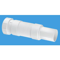 McAlpine Universal Flexible Fitting Plain Spigot 210 x 40mm White