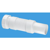 McAlpine Universal Flexible Fitting Plain Spigot 210 x 32mm White