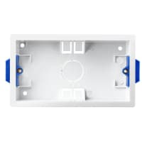 BG Electrical Dry Lining Box 2 Gang 35mm White