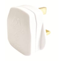Masterplug 13A Plug Fitted With Fuse White