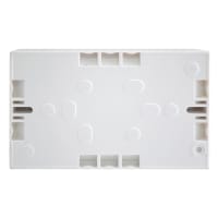 Nexus 2 Gang Surface Mounting Box White