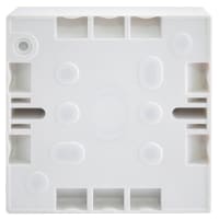 BG Electrical 1 Gang Surface Pattress Box 32mm White