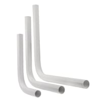 Masefield Low Level and Extended Flushbend 457 x 457mm White
