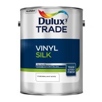 Dulux Trade Vinyl Silk Paint 5L Pure Brilliant White