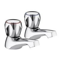 Bristan Value Club Basin Taps 65mm x 0.50in (H x Dia) Chrome