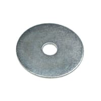 Steel Mudguard Washer M6 30 x 1.5mm Bright Zinc Plated