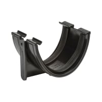 Polypipe Polyflow Union Bracket 80 x 90mm Black