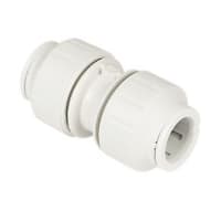 Polypipe PolyFit Straight Coupler 15mm Dia White