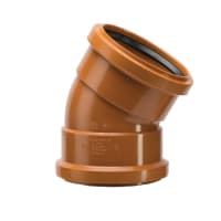 Polypipe Drain 30° Double Socket Junction 110mm Brown
