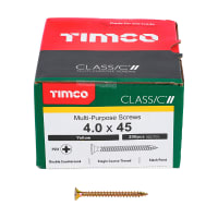 TIMco Classic Multi Purpose Screw 45 x 4mm (L x Diameter) Box of 200