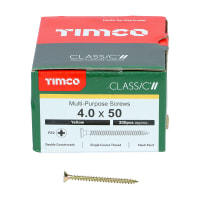 TIMco Classic Pozi Countersunk Wood Screw 50 x 7.62mm Box of 200