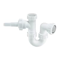 McAlpine Washing Machine Trap Side Nozzle 38mm White