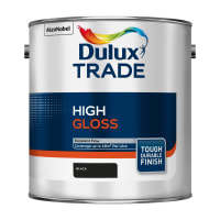 Dulux Trade High Gloss Paint 2.5 Litres Black