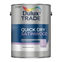 Dulux Trade Quick Dry Satinwood 5L Pure Brilliant White