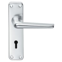 Eurospec Aluminium Lever Lock Furniture Satin Anodised Aluminium