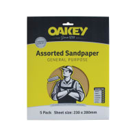 Oakey Sandpaper 230 x 280mm Light Brown