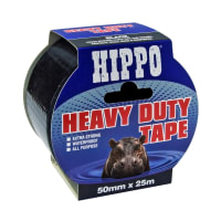 Hippo Heavy Duty Tape 50m x 50mm Black