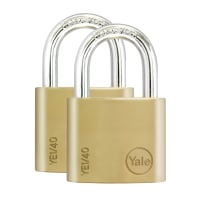 Yale Outdoor Padlock Brass 40mm Yellow