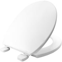 Carrara Matta Kent Top Fix Hinged Toilet Seat White