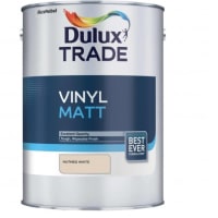 Dulux Trade Vinyl Matt Emulsion Paint 5 Litres Nutmeg White