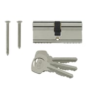 Yale Kitemarked Euro Double Cylinder Lock 80mm L Chrome