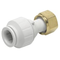 JG Speedfit Straight Tap Connector 22mm White