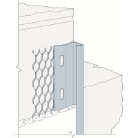 Plaster Stop Bead 2.4m x 10mm Galvanised