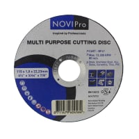 NOVIPro Multi Purpose Cutting Disc 115 x 1 x 22.23mm
