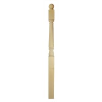 Richard Burbidge Pine Newel Post 1330 x 82 x 82mm Natural