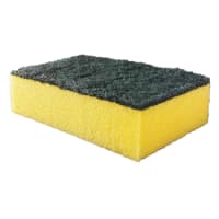 Cleenol Scourer Foam Back 10 Pack 140 x 90 x 350mm Green/Yellow