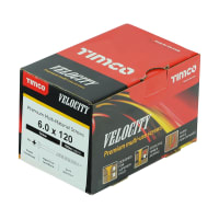 TIMCO Velocity Double Countersunk Screws 120 x 6mm 100 Pieces