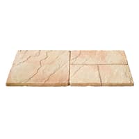 Brett Bronte Single Size Paving Slab 600 x 600mm Weathered Apricot