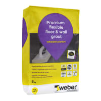 Weberjoint Premium Flexible Wall and Floor Tile Grout 5kg White