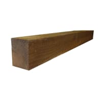BSW Easi Incised Fence Post 3000 x 75 x 75mm Brown