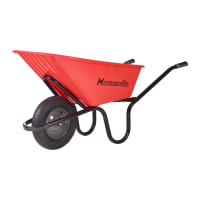 Haemmerlin Crusader Alpha Frame Pneumatic Wheelbarrow 120 Litres Red